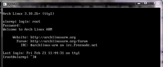 Emulating Arch Linux For the Raspberry Pi in QEMU